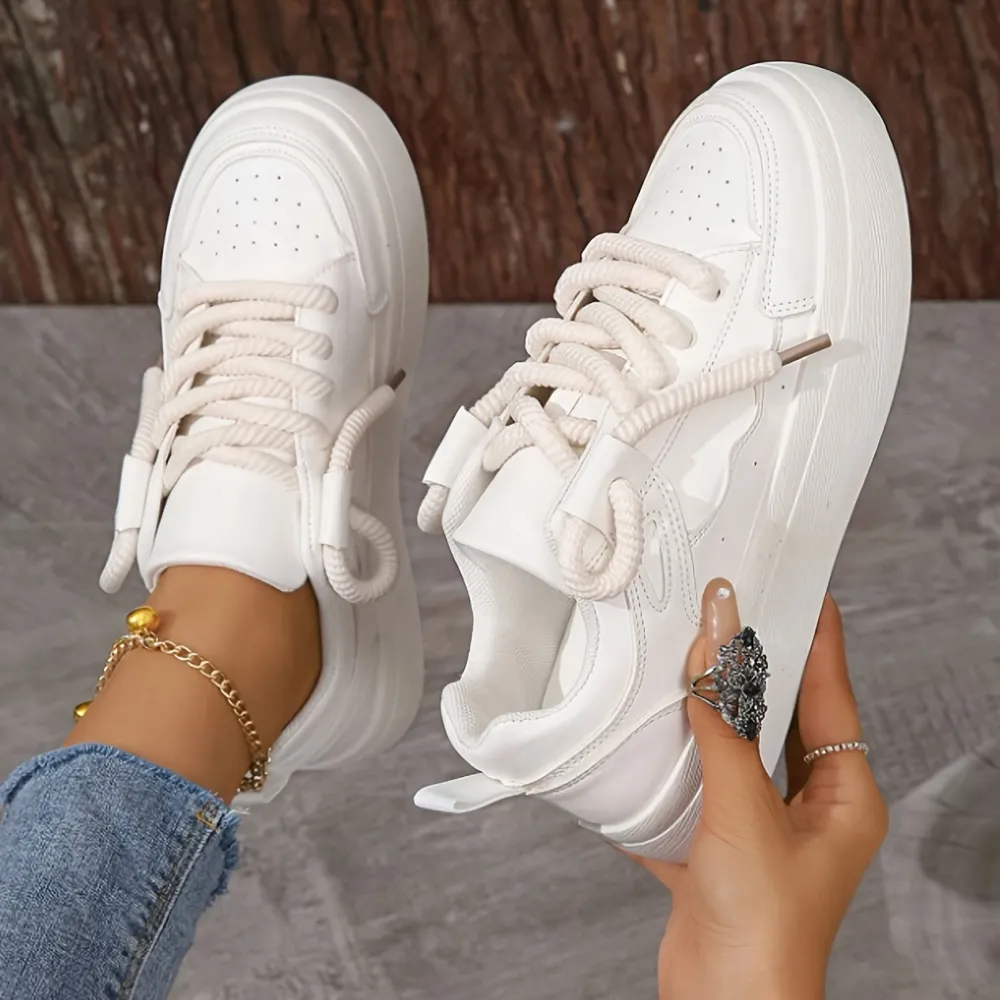 Platform Low Lace Up Sneakers