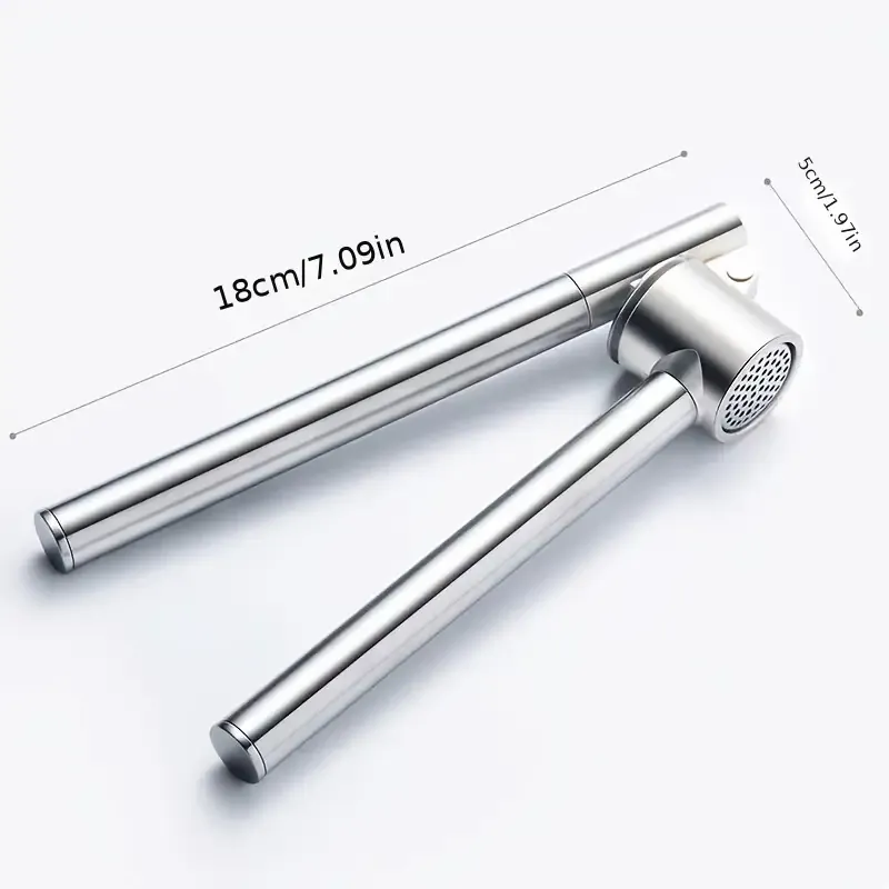 1pc Heavy-Duty Manual Garlic Press Ginger Squeezer
