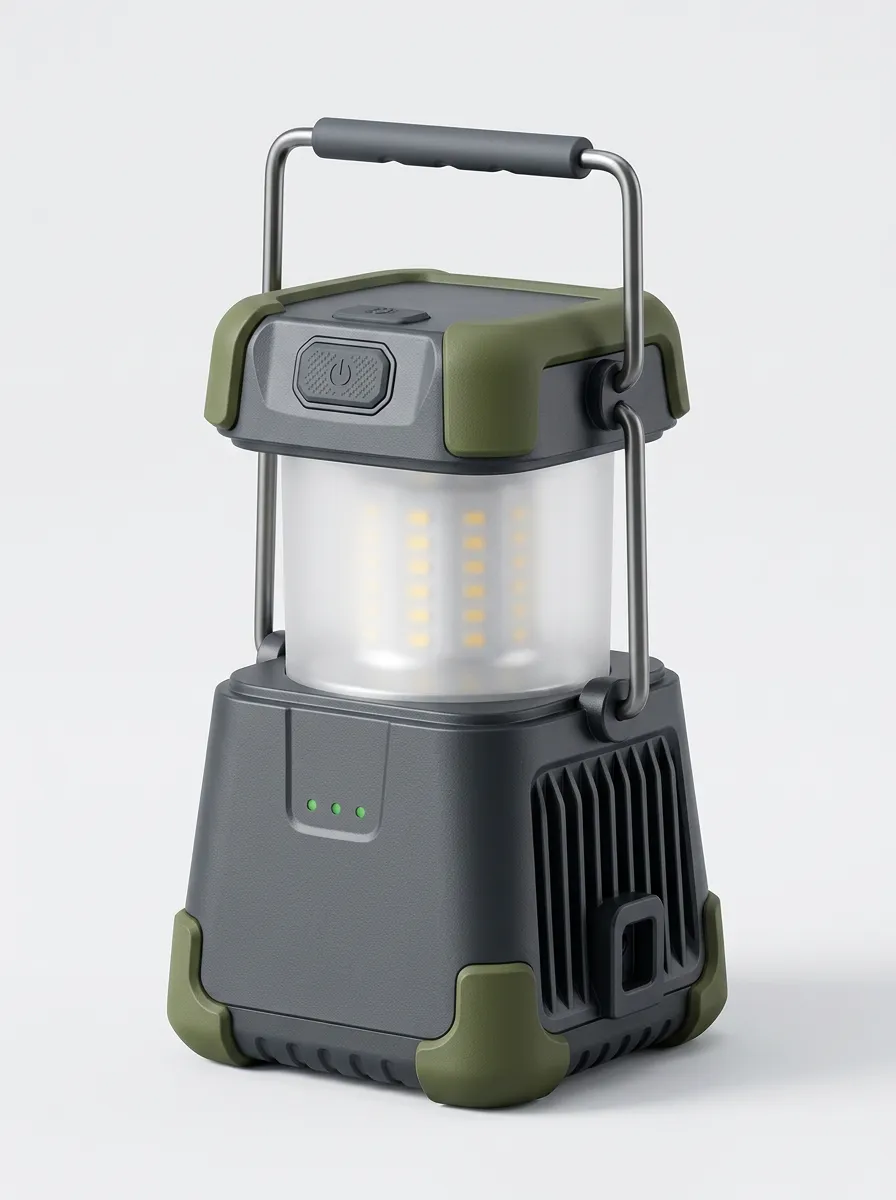 LED Olive Green Portable Camping Lantern