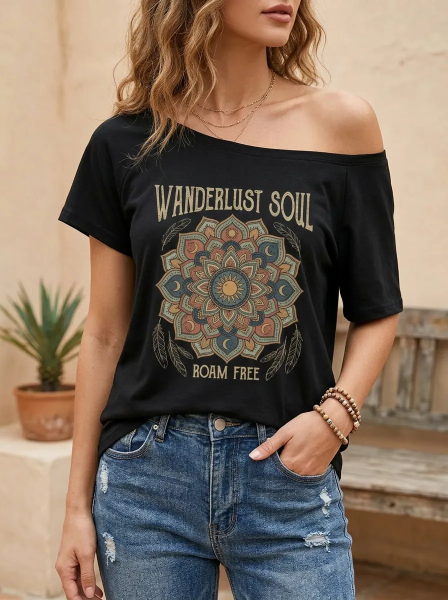 Wanderlust Soul Mandala T-Shirt