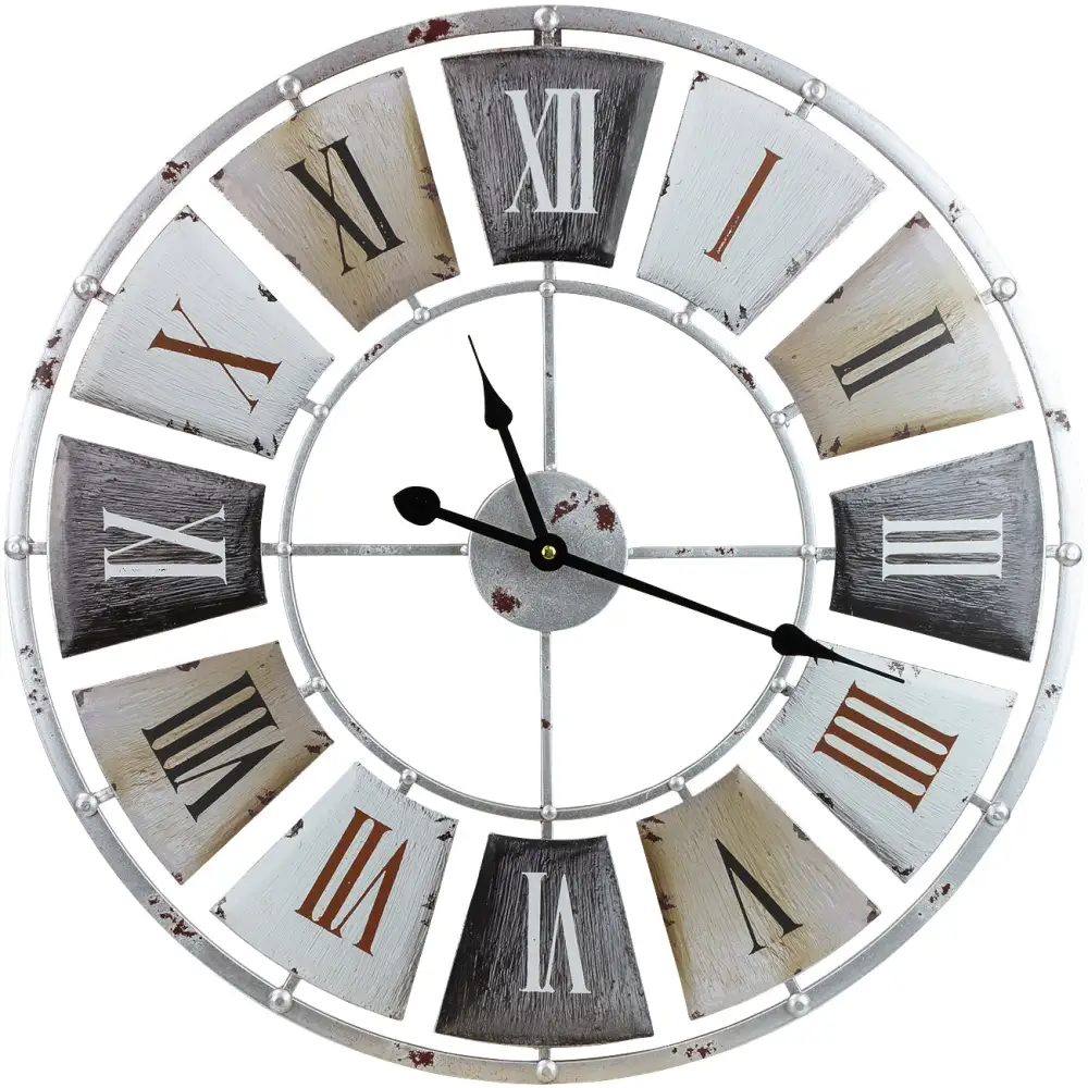 Vintage Industrial Wall Clock Roman