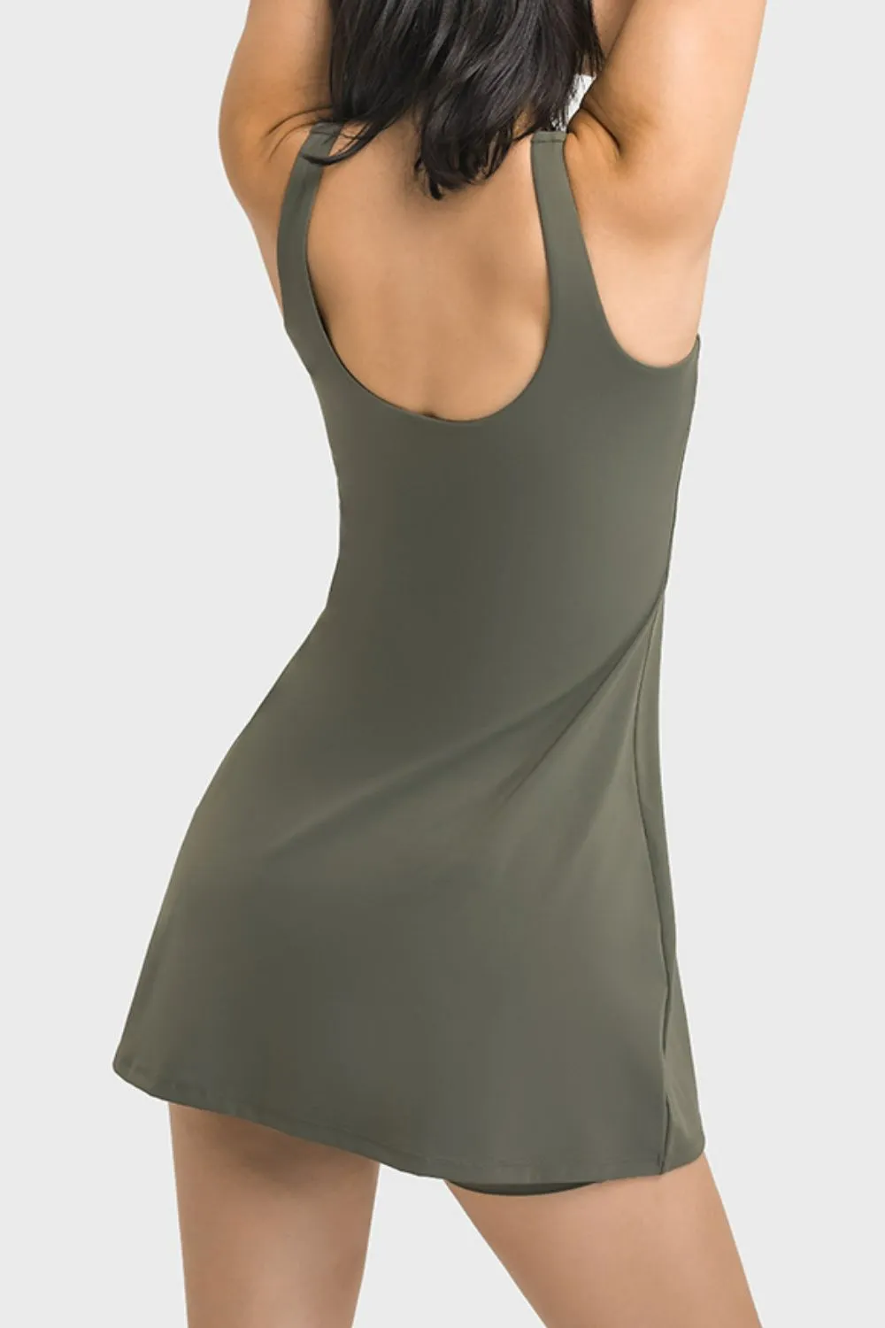 Square Neck Casual Dress
