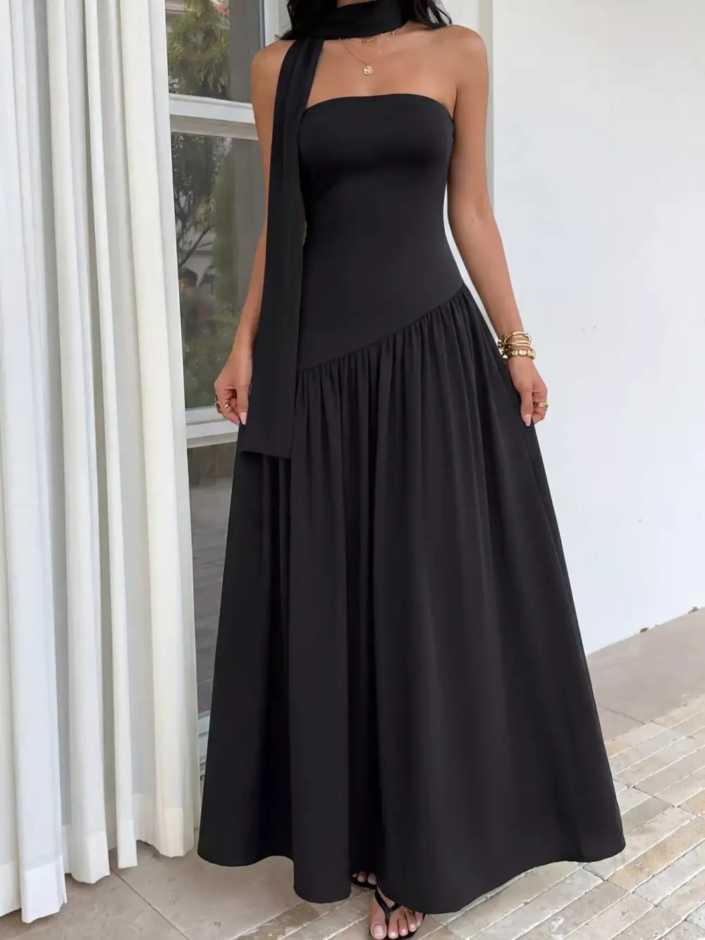 Polished Classic Maxi Dress