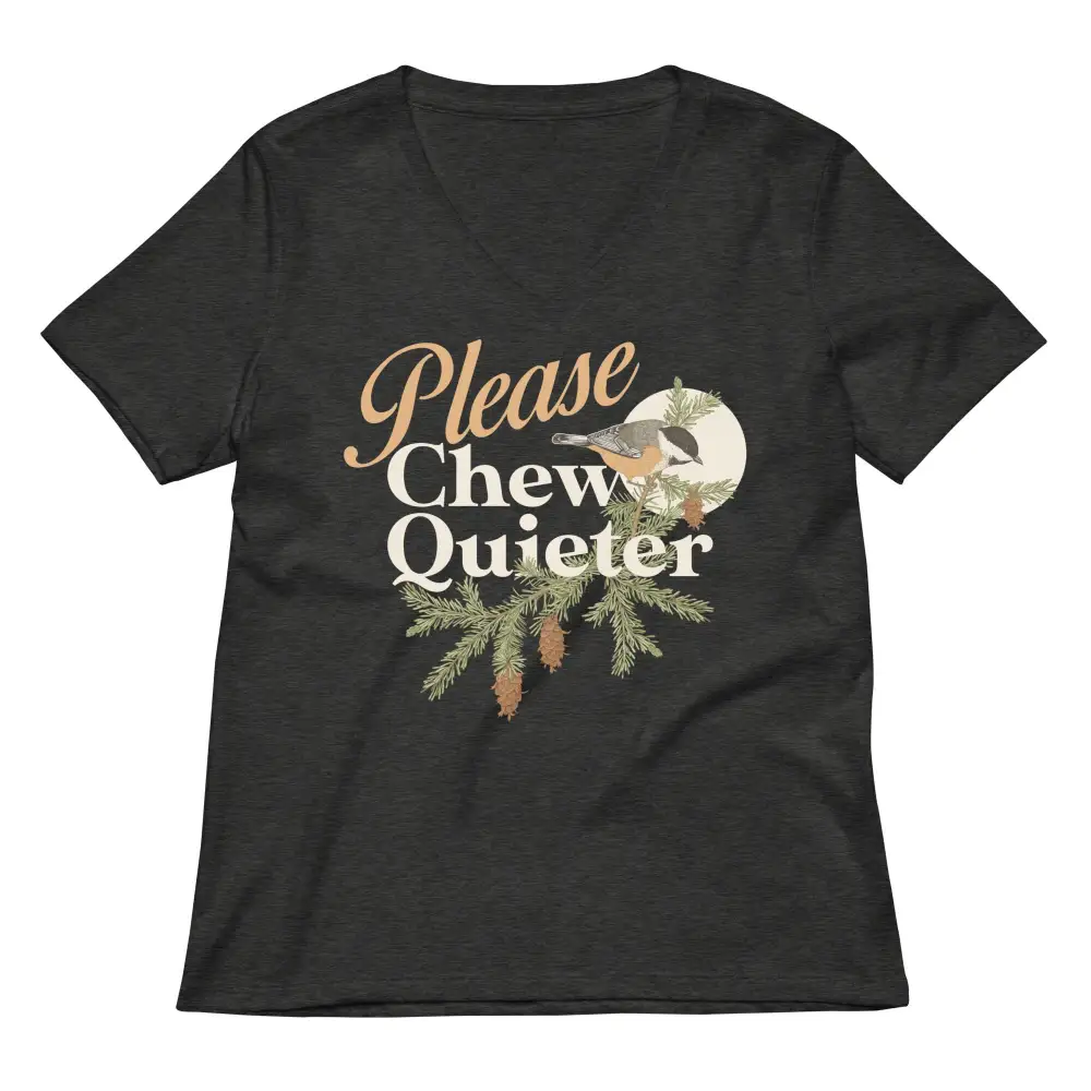 Quiet Chew V Neck Tee