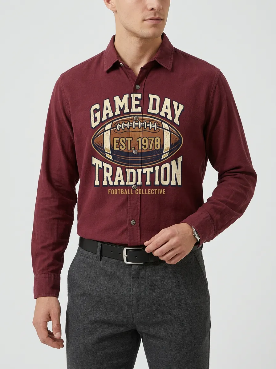 Football Graphic Casual Shirt