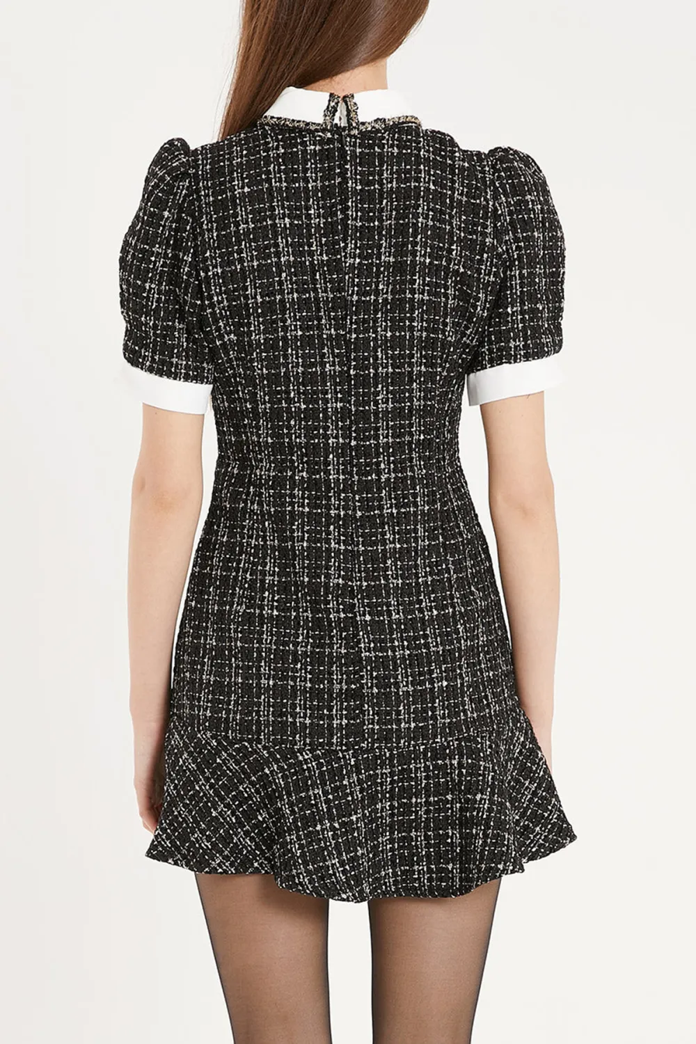 Tweed Trumpet Mini Dress
