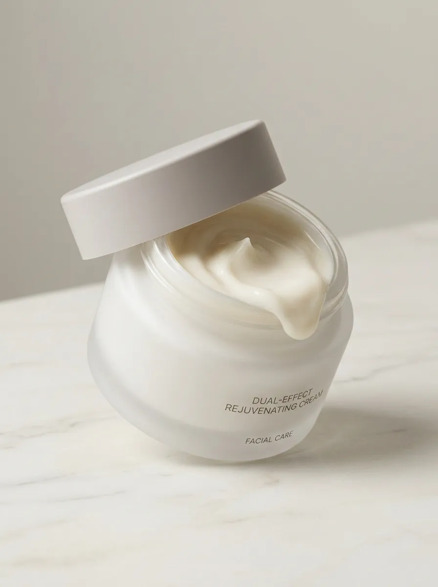Dual-Effect Facial Cream in Glass Jar