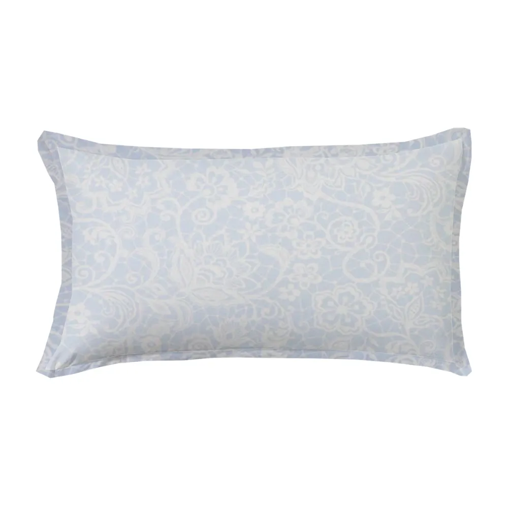 Lace Butterfly-Flange Lumbar Pillow