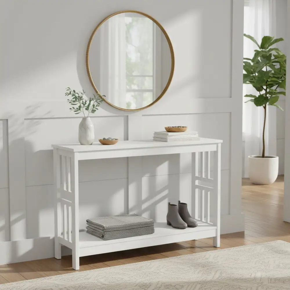 Minimal Wooden Console Table