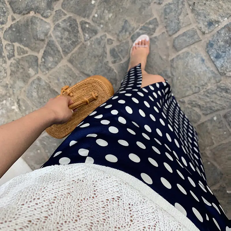 Lightweight Layering Everyday Casual Polyester Skirt