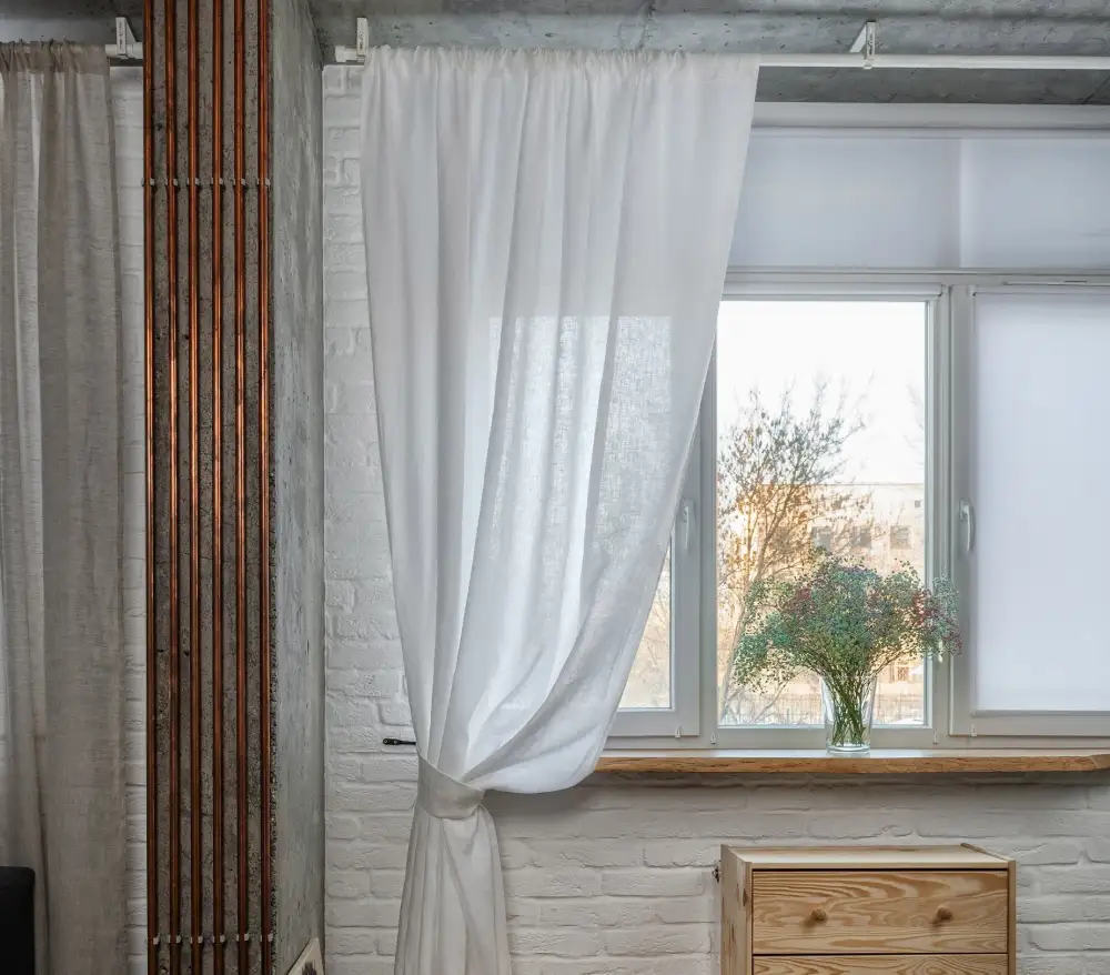 Rod Pocket Multi Lining Linen Curtain
