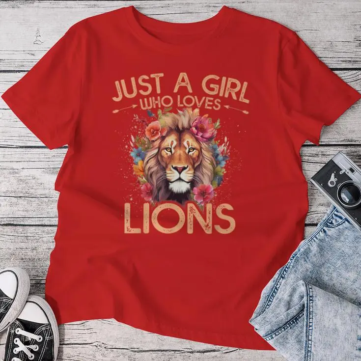Floral Lion Women T-shirt