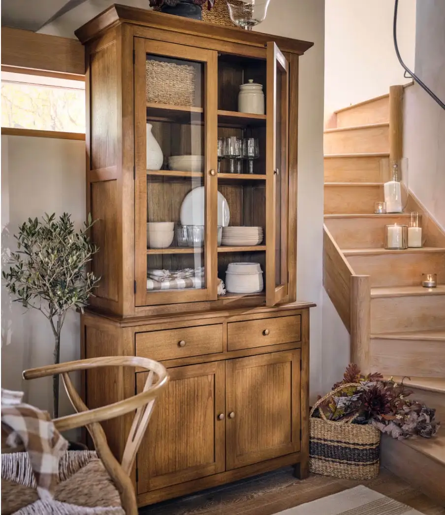Refined Glass Cabinet