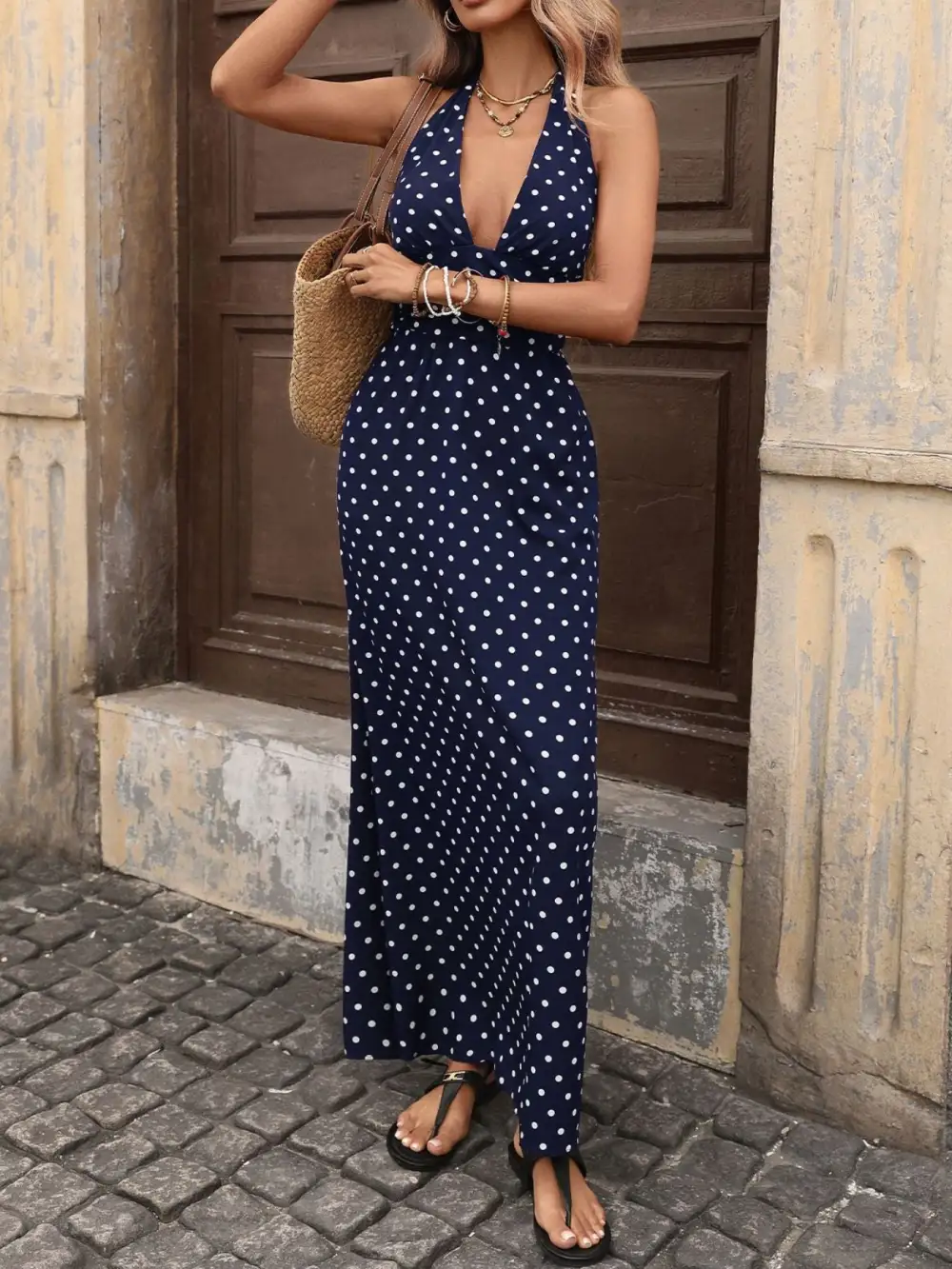 Halter Strapless Maxi Dress