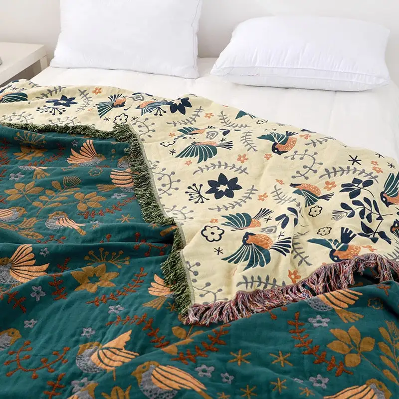 Tassel Boho Cotton Decorative Throw Blanket