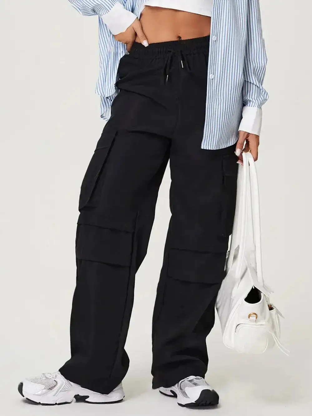 Wide Leg Drawstring Pants