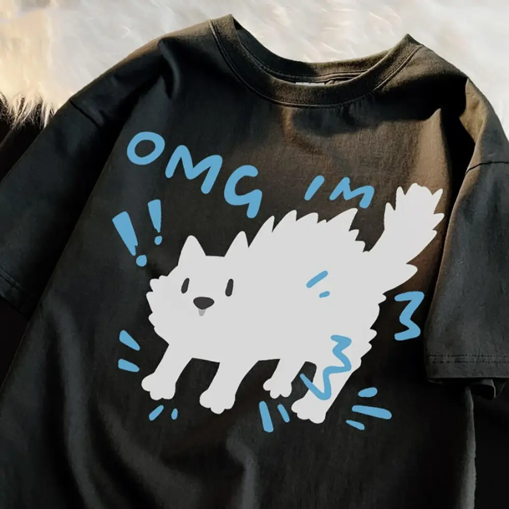 Cat Scared Graphic T-Shirt