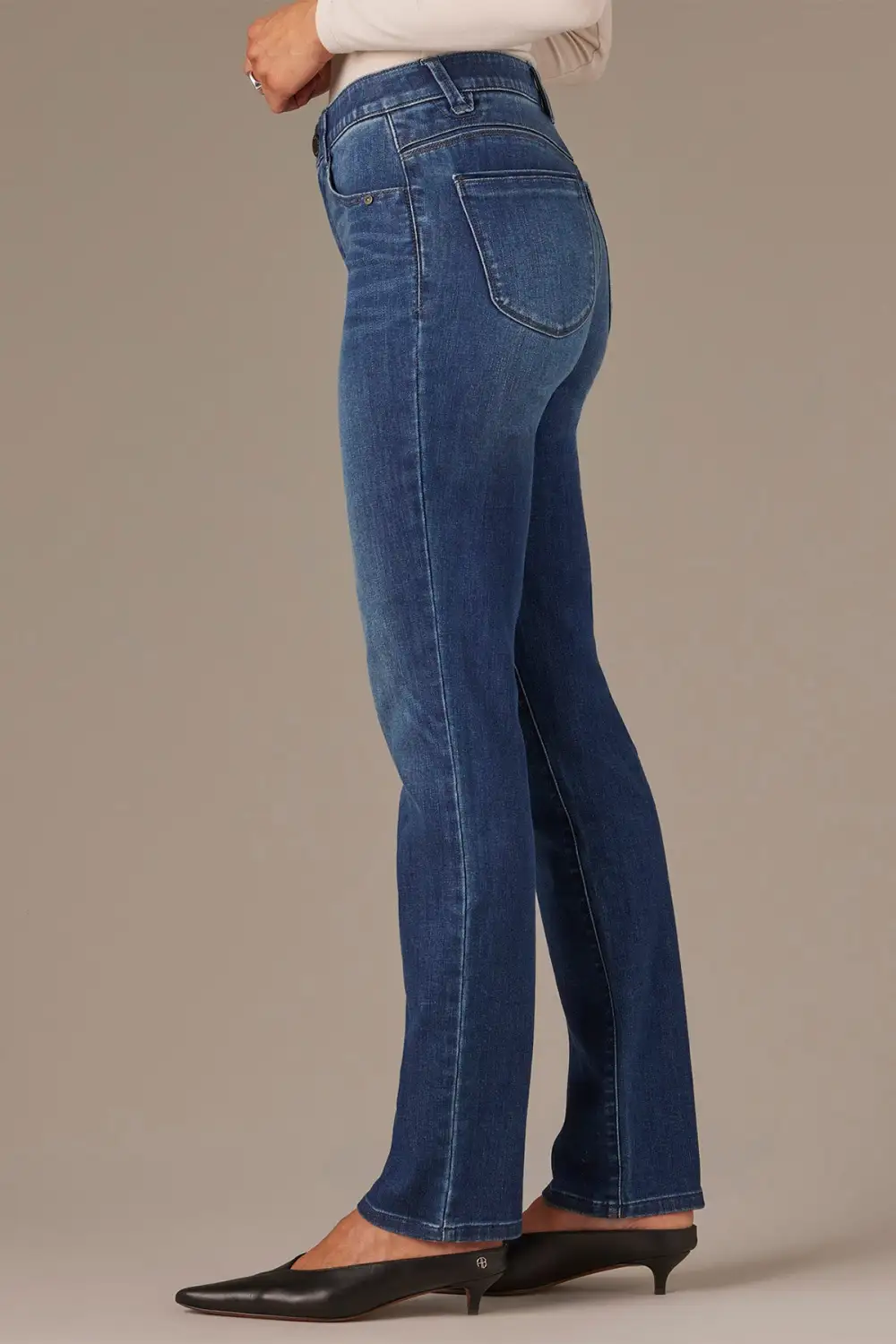 Everyday Mid Rise Straight Leg Jeans