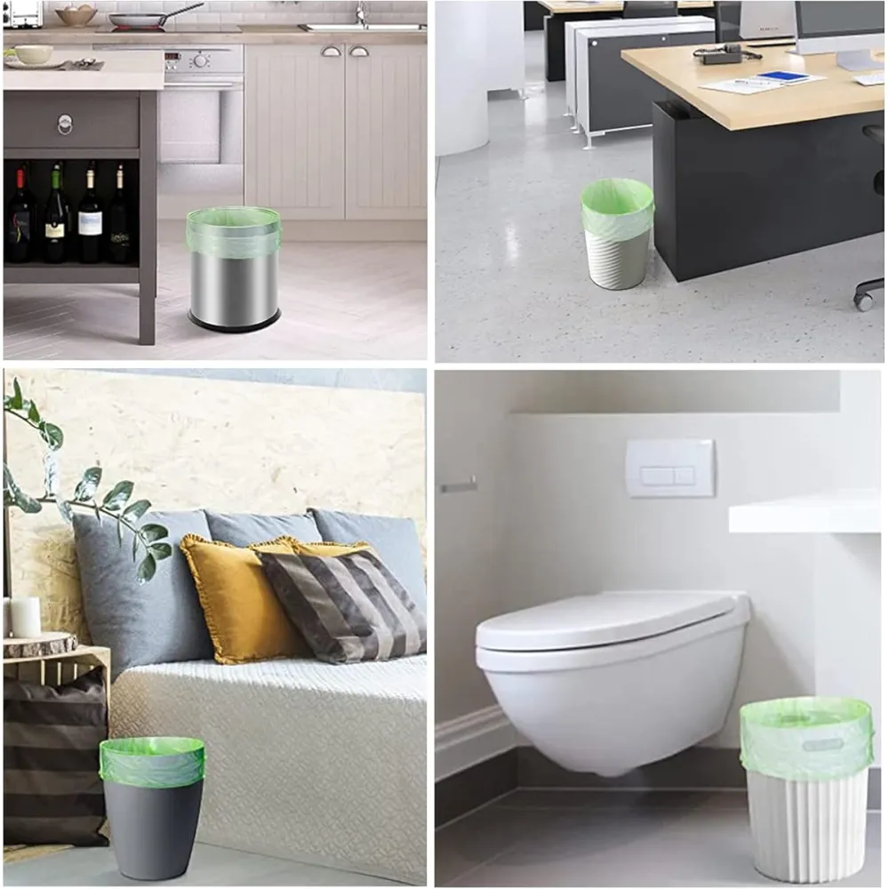 Small Garbage Bags for Home, Office, and Bathroom Waste
