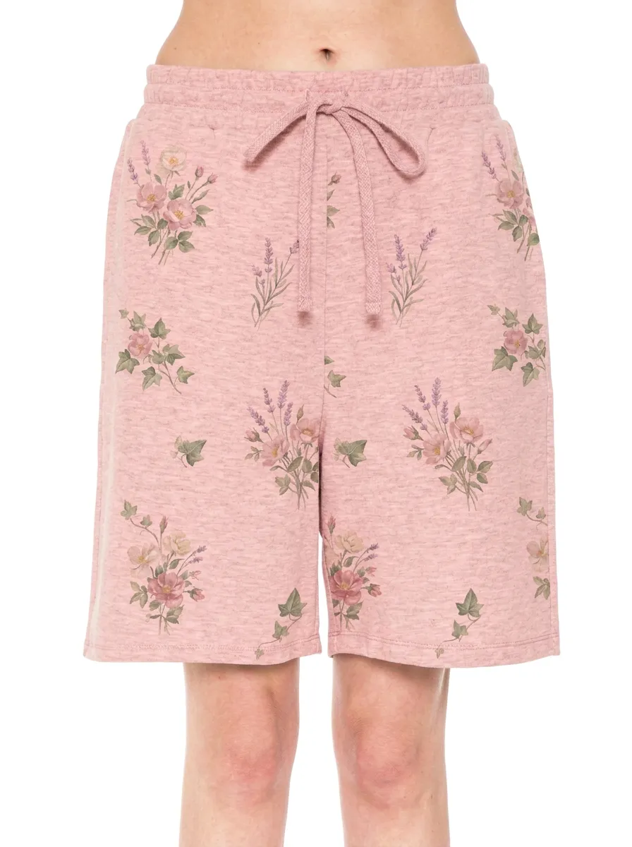 Women's Floral Garden Botanical Printed Lounge Shorts