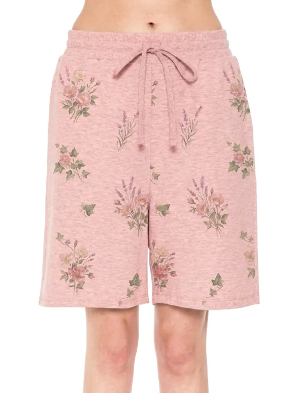 Women's Floral Garden Botanical Printed Lounge Shorts