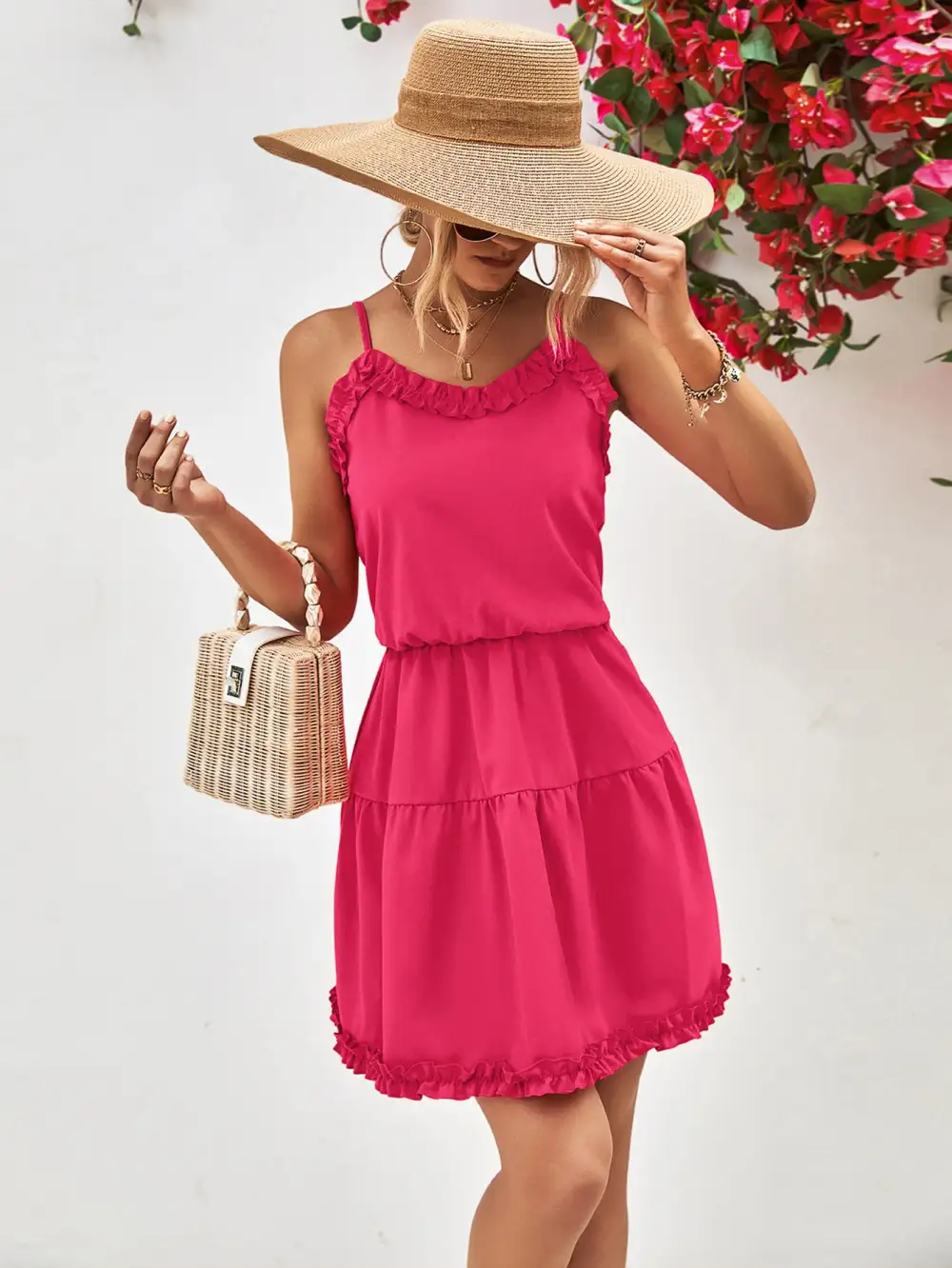 Layered Soft Mini A-Line Dress