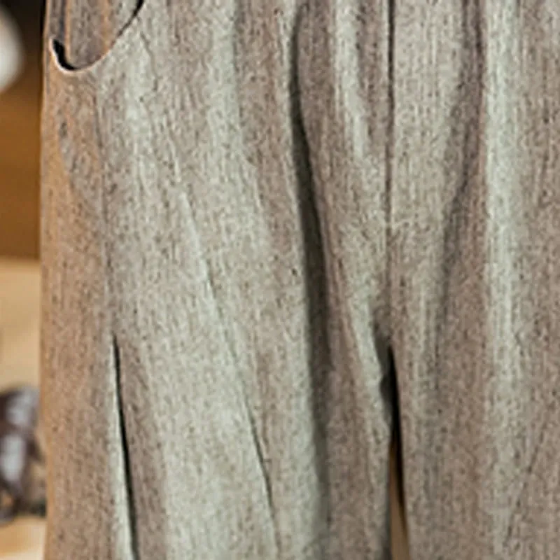 Drawstring Elastic Waist Pants