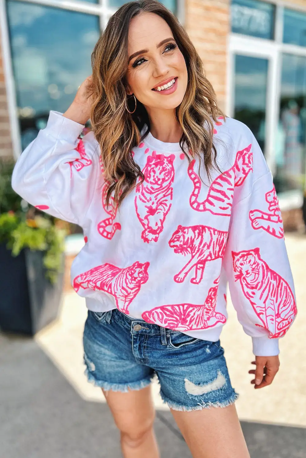 Animal Print Sweatshirt