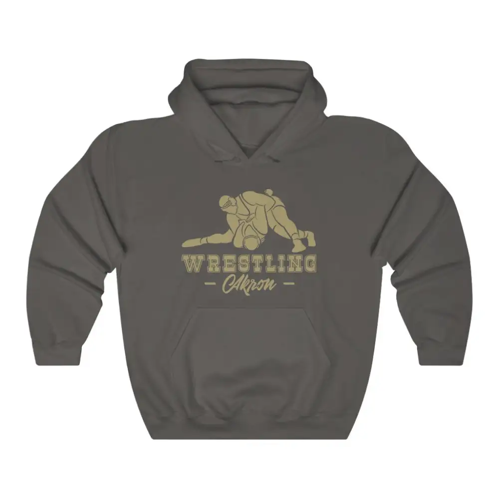 Relaxed Fan Style Wrestling Graphic Pullover Hoodie