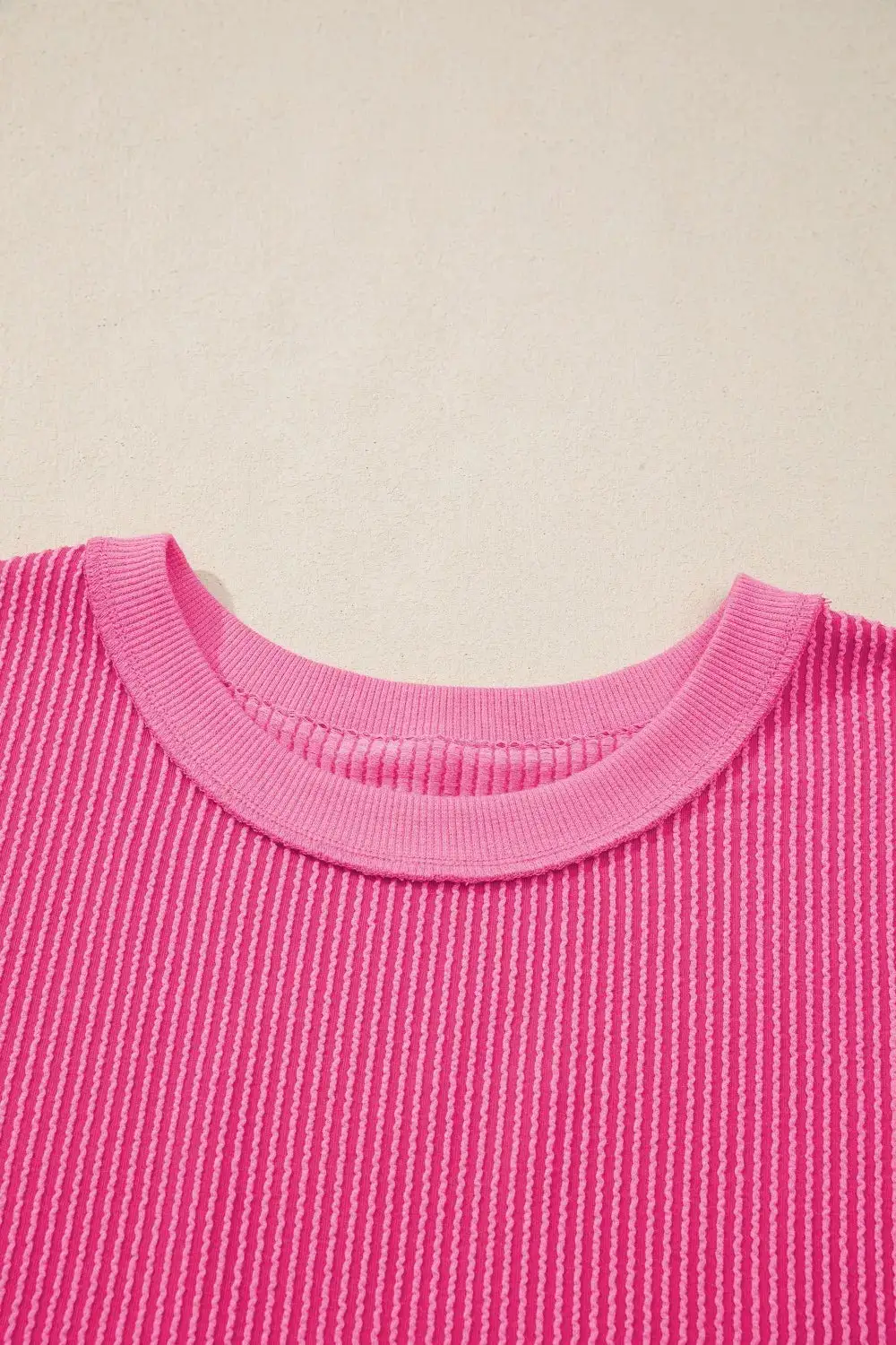 Spiral Ribbed Cutout Bow Knot Back Oversize