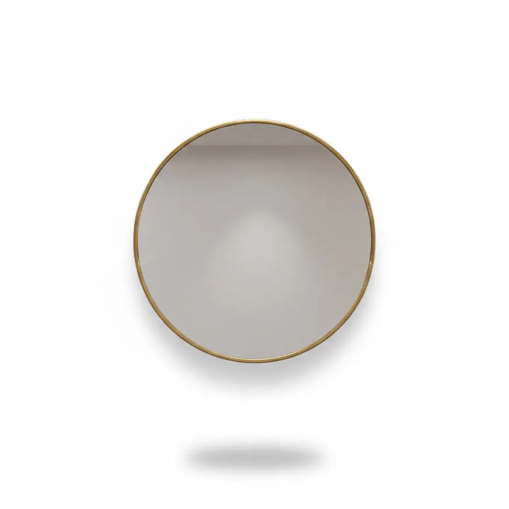 Handcrafted Oval Brass Wall Mirror