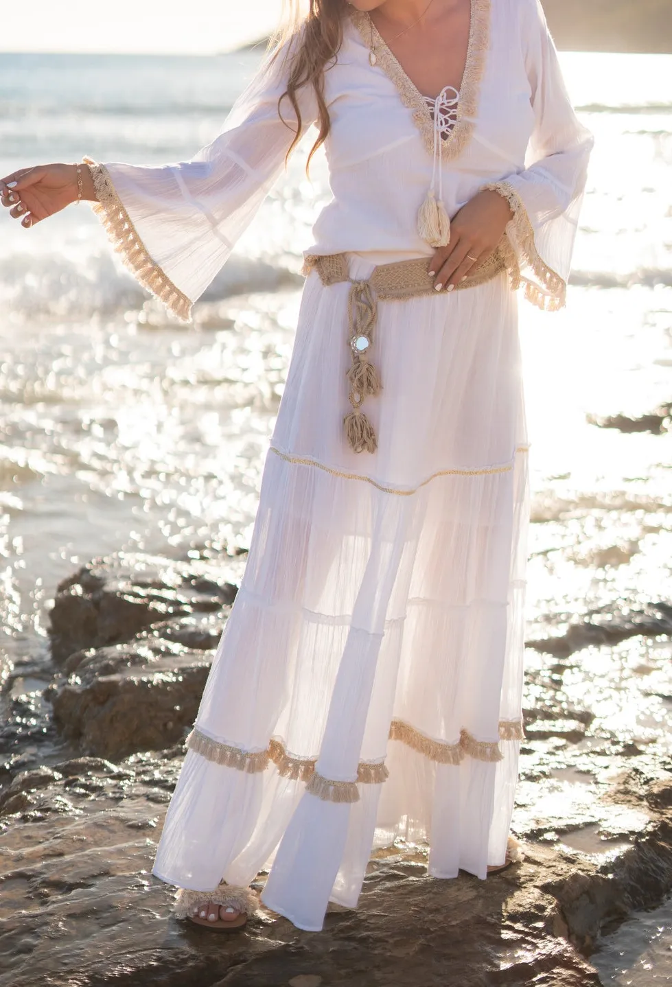 Clean Simple Everyday Casual Cotton Skirt