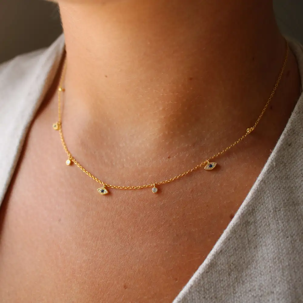Evil Eye Charm Necklace Necklace