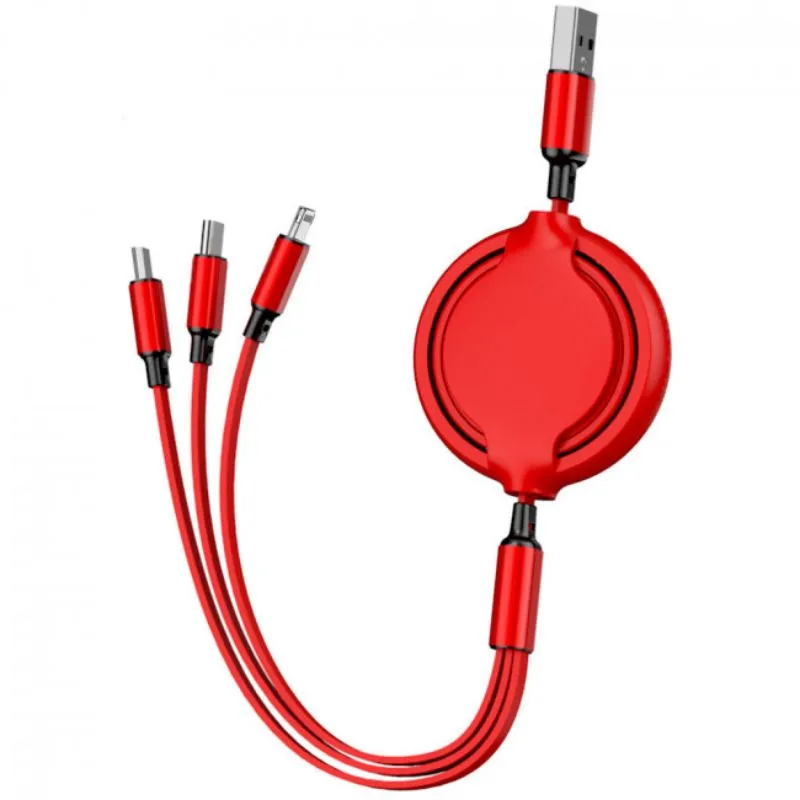 3 in 1 YO YO Mobile Charging Cable (multicolour)