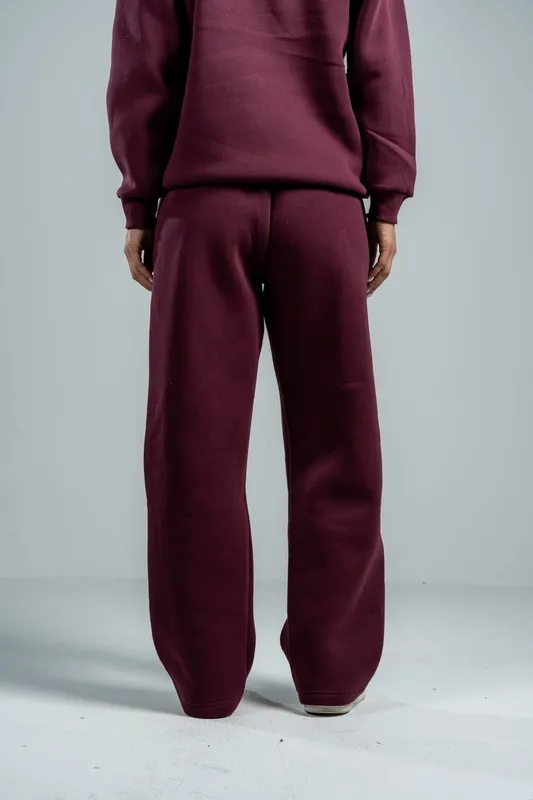 Burgundy Everyday Relaxed Fit Sweatpants