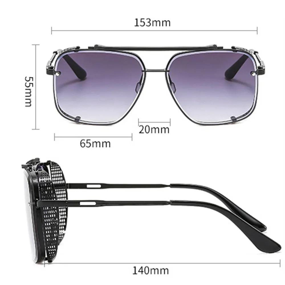 Browline Metal Sunglasses