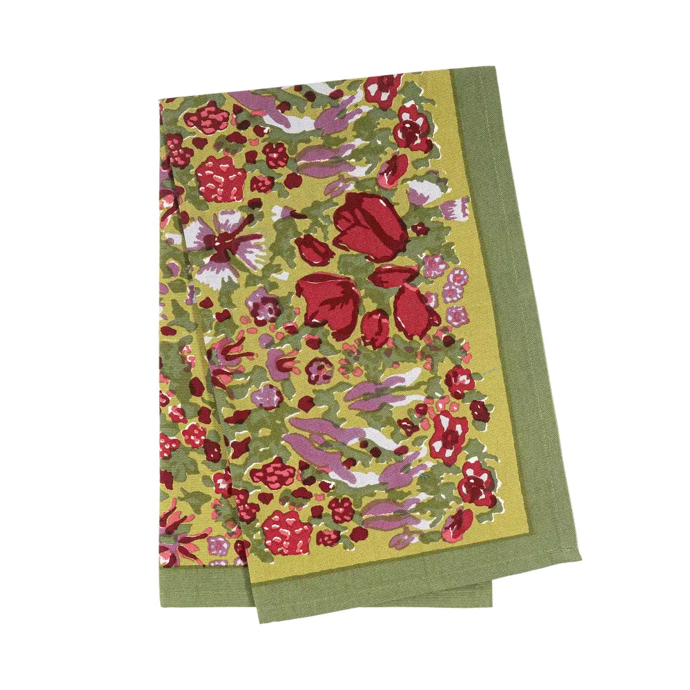 Layered Floral Tea Towel Set