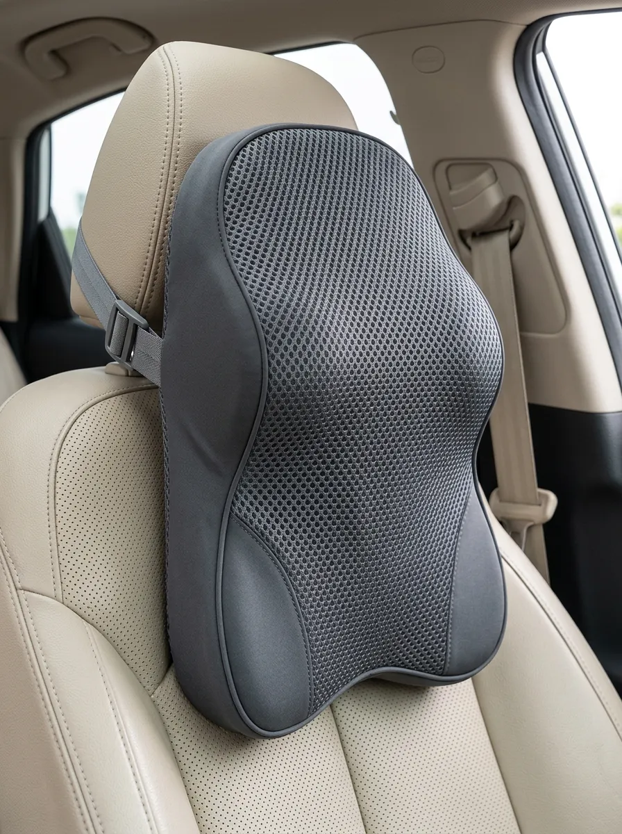 Memory Foam Mesh Car Neck Pillow