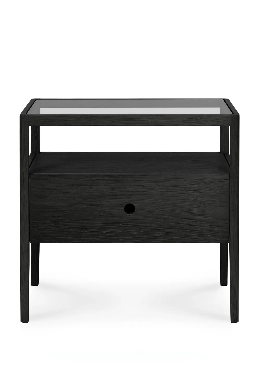 Glass Top Nightstand