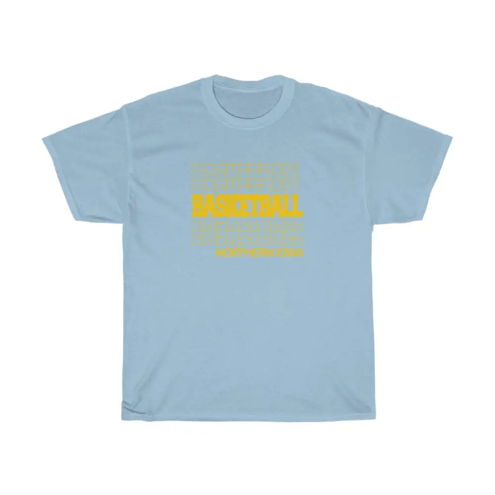 Basketball Northern Iowa in Modern Stacked Lettering