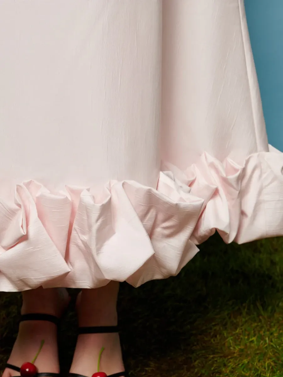 Taffeta Midi Dress