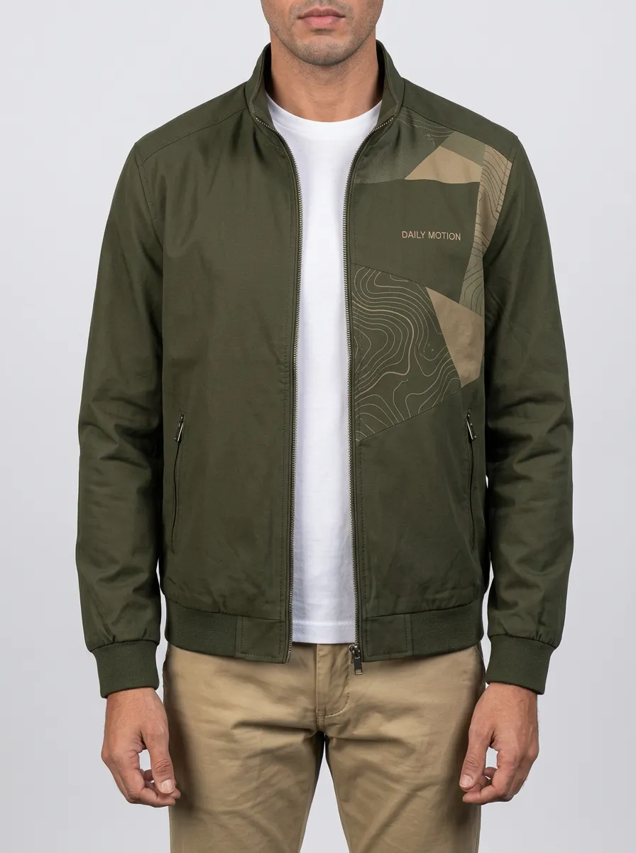 Casual Topographic Jacket