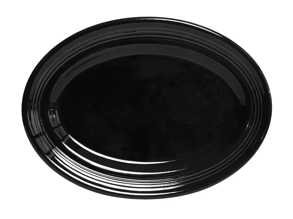 Concentric Pattern Oval Platter