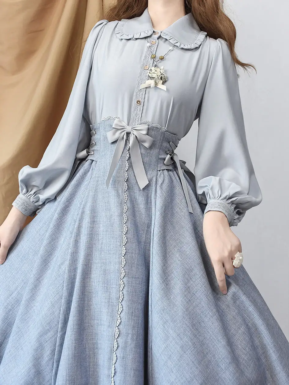 Easy Casual Lace Up Corset Skirt