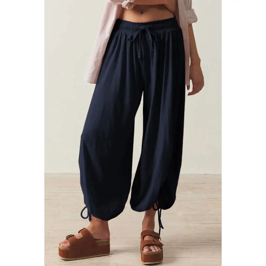 Drawstring Ruched Pants