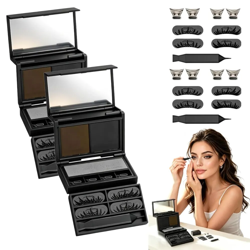 Portable Winged Liner And Beauty Mark Stamping Kit