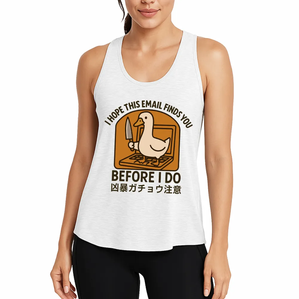 Goose With Knife Athletic Tank