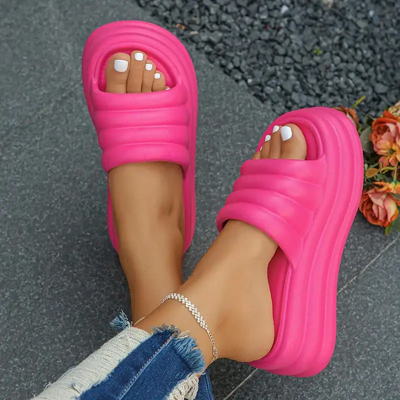Plush Comfort Platform Indoor Slippers