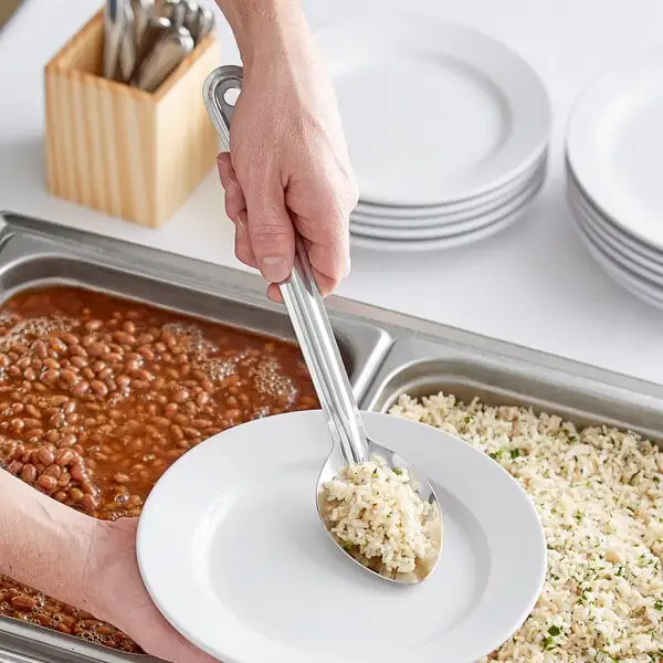 Space-Saving Solid Stainless Steel Basting Spoon