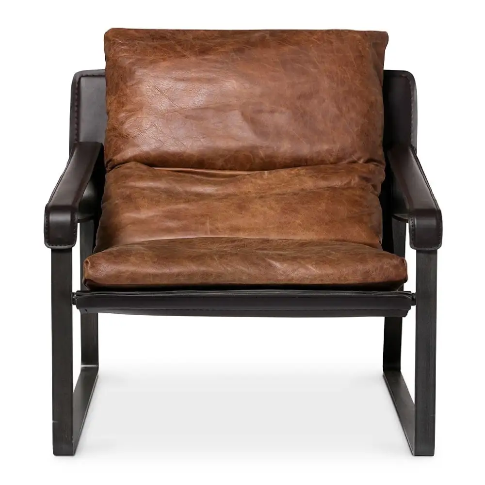 Leather Modern Classic Accent Chair